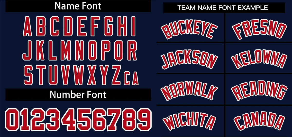 Custom Navy Red Classic Style Personalized Authentic Pullover Baseball Jersey Limited