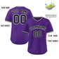 Custom Purple Classic Style Personalized Authentic Pullover Baseball Jersey Limited
