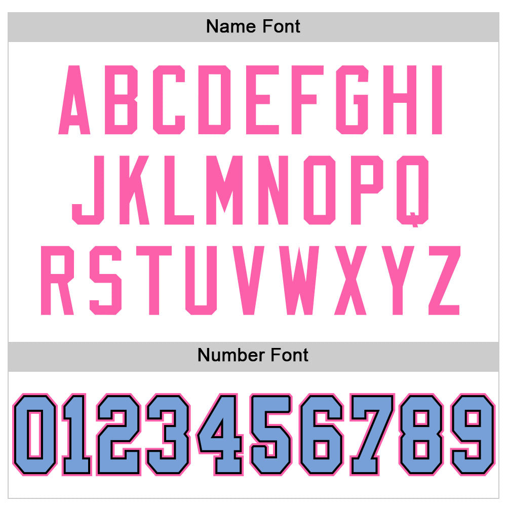 Custom White Light Blue-Pink Mesh Authentic Football Jersey Limited