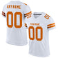 Custom White Texas Orange Mesh Authentic Football Jersey Limited