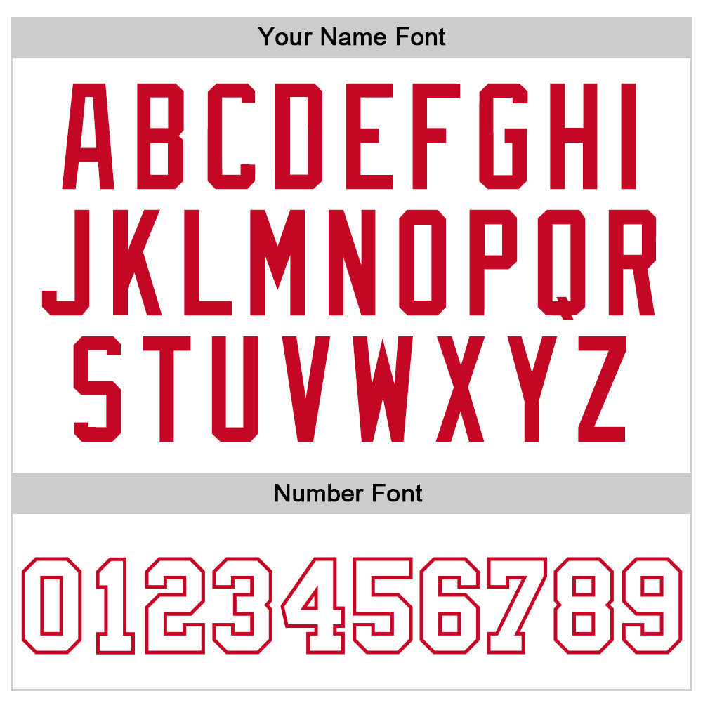 Custom White White-Red Authentic Throwback Basketball Jersey Limited