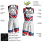 Custom White White-Red Round Neck Sublimation Basketball Suit Jersey Limited