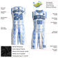 Custom White Light Blue-Black Round Neck Sublimation Basketball Suit Jersey Limited
