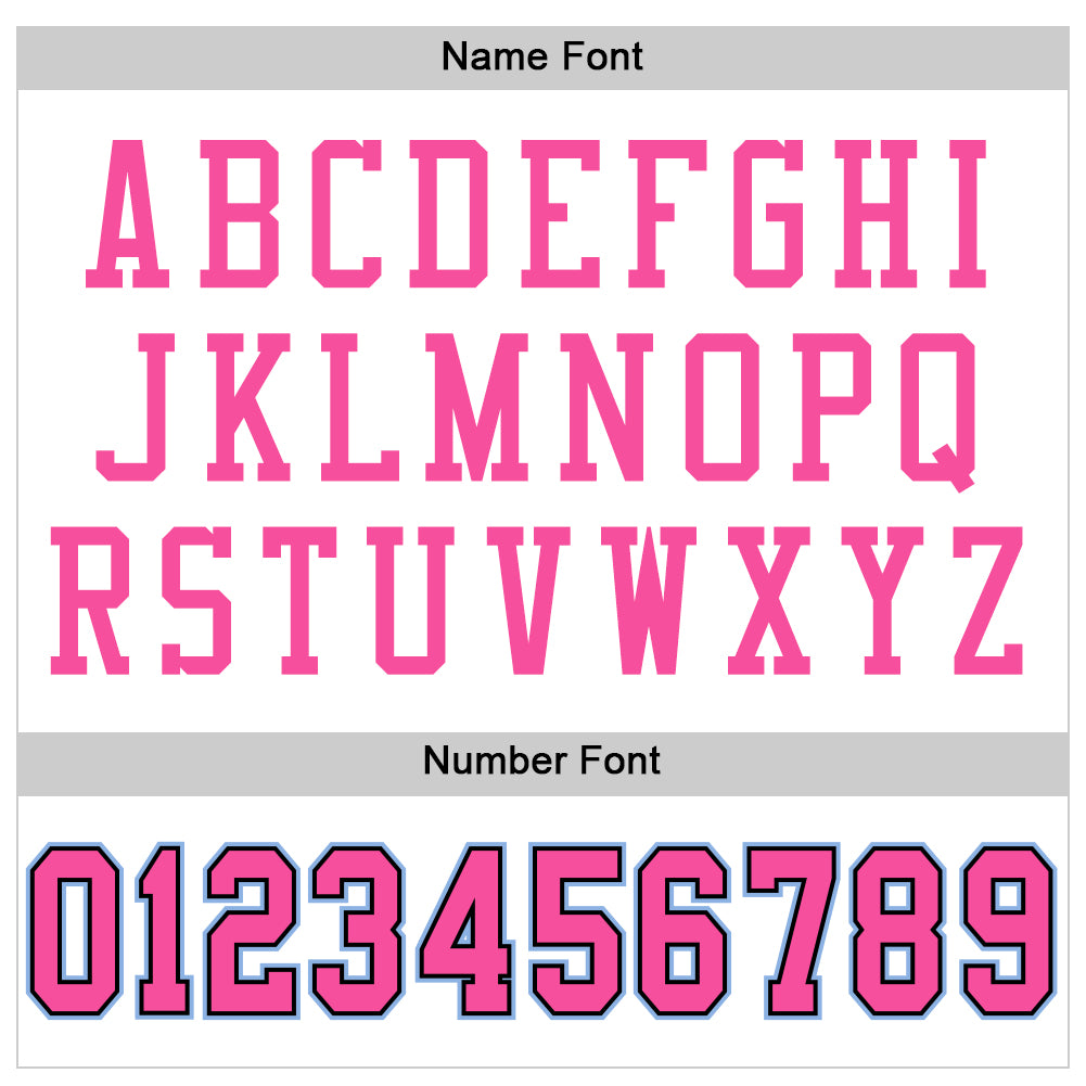 Custom White Pink Black-Light Blue Mesh Authentic Football Jersey Limited