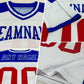 Custom White Gold-Royal Authentic Football Jersey Limited