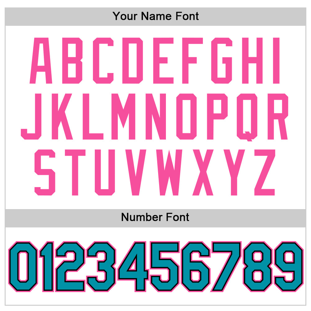 Custom White Teal Black-Pink Authentic Throwback Basketball Jersey Limited