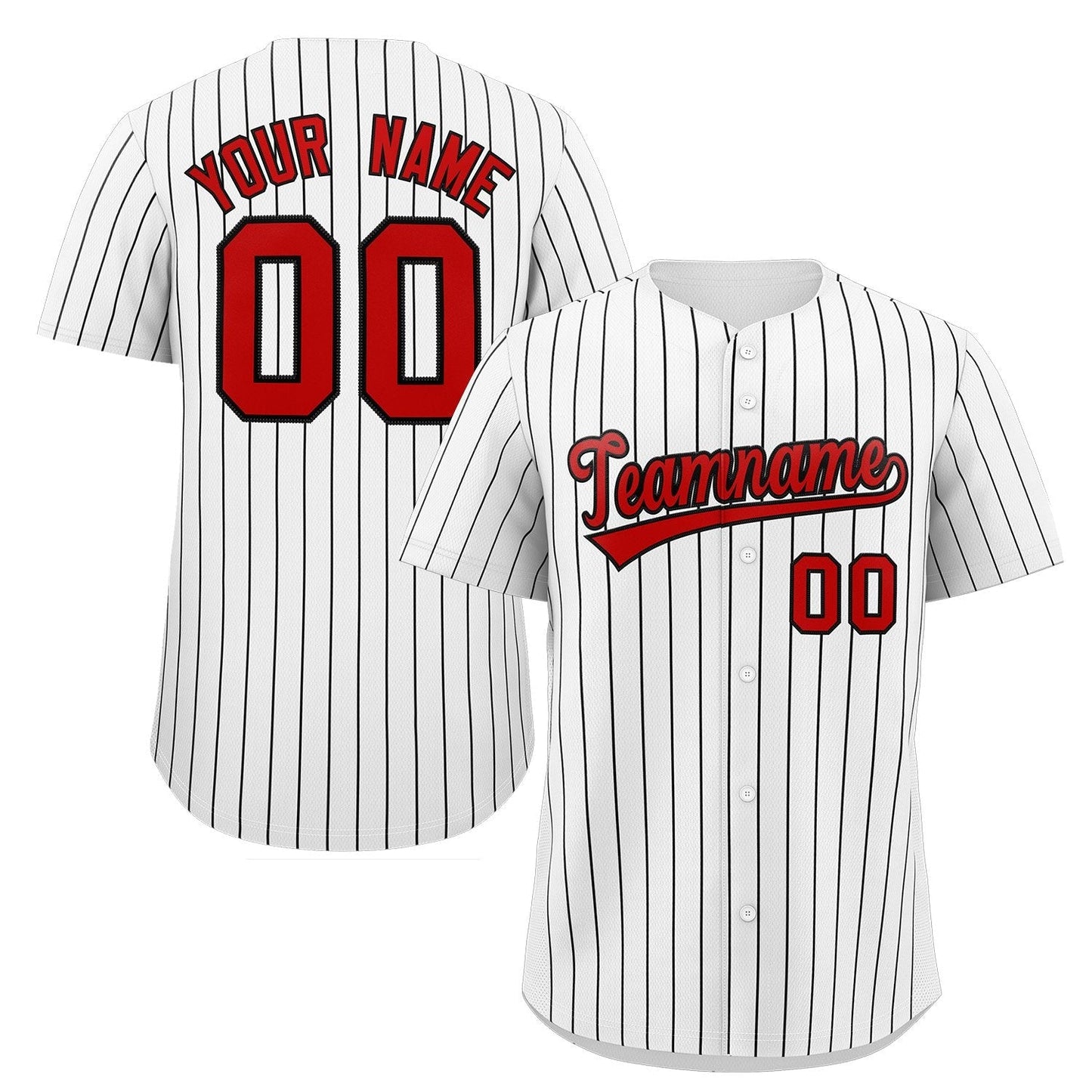 Custom Mens Personalized Pinstripe Baseball Jersey Team Sport Uniforms Limited