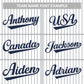 Custom Mens Personalized Pinstripe Baseball Jersey Team Sport Uniforms Limited