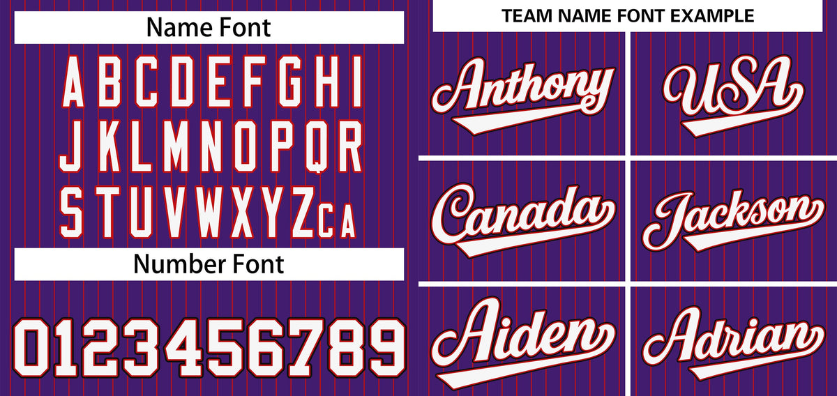 Custom Purple White-Black Stripe Fashion Authentic Baseball Jersey Limited