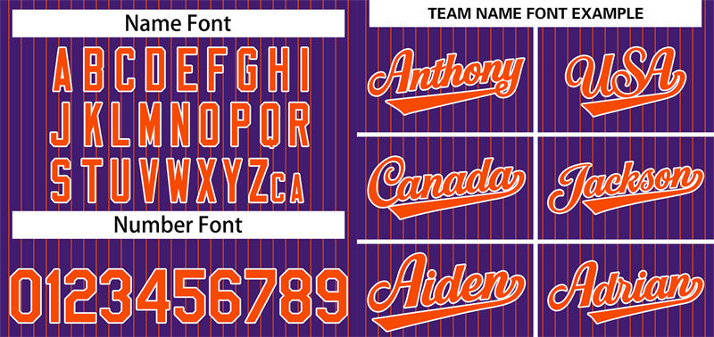 Custom Purple Orange-White Stripe Fashion Authentic Baseball Jersey Limited