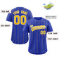 Custom Mens Personalized Pinstripe Baseball Jersey Team Sport Uniforms Limited