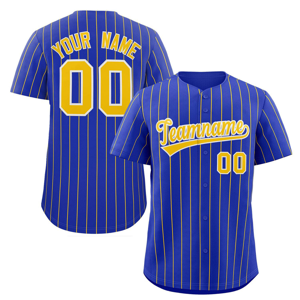 Custom Mens Personalized Pinstripe Baseball Jersey Team Sport Uniforms Limited