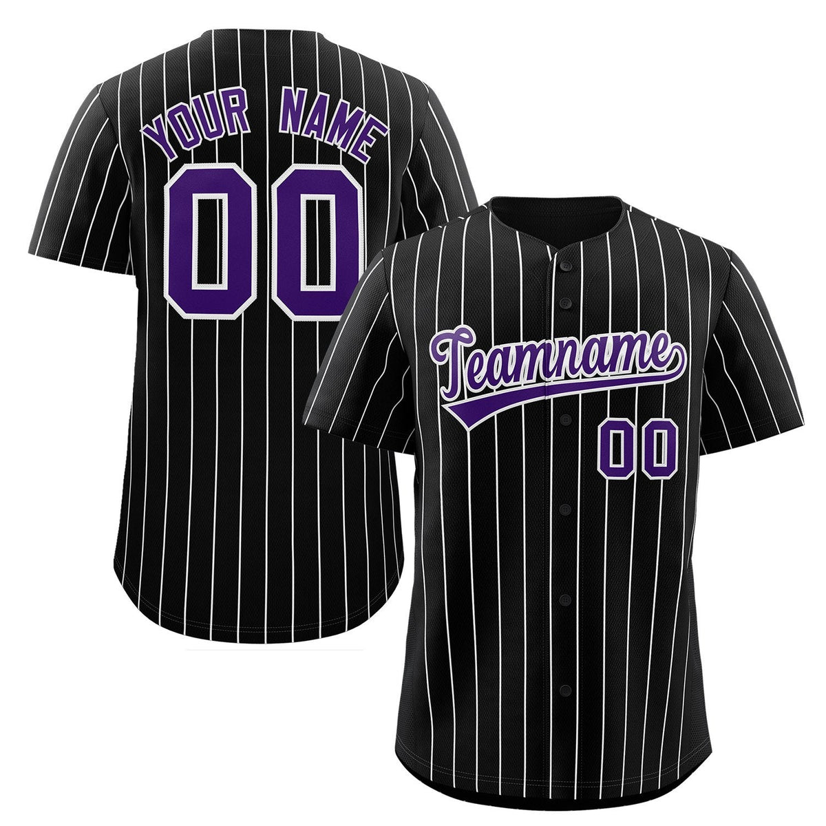 Custom Mens Personalized Pinstripe Baseball Jersey Team Sport Uniforms Limited