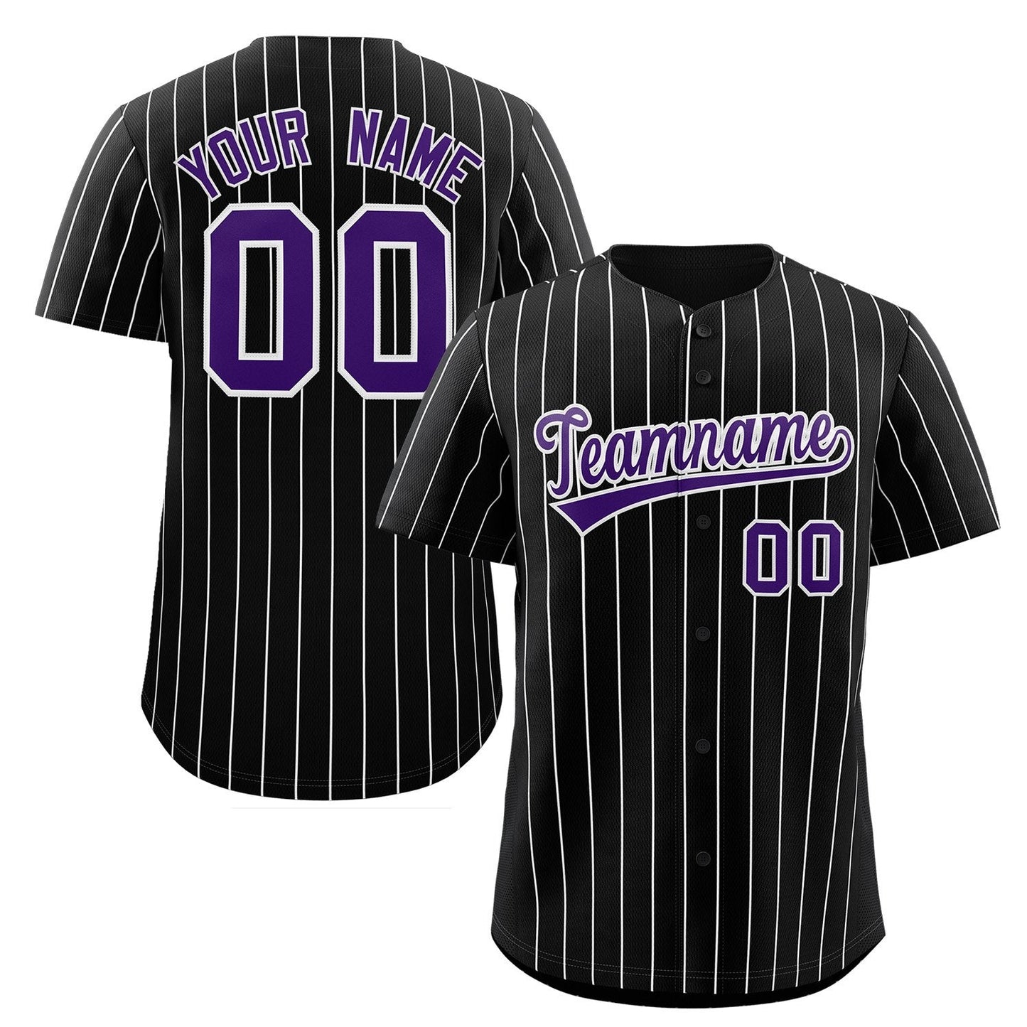 Custom Mens Personalized Pinstripe Baseball Jersey Team Sport Uniforms Limited
