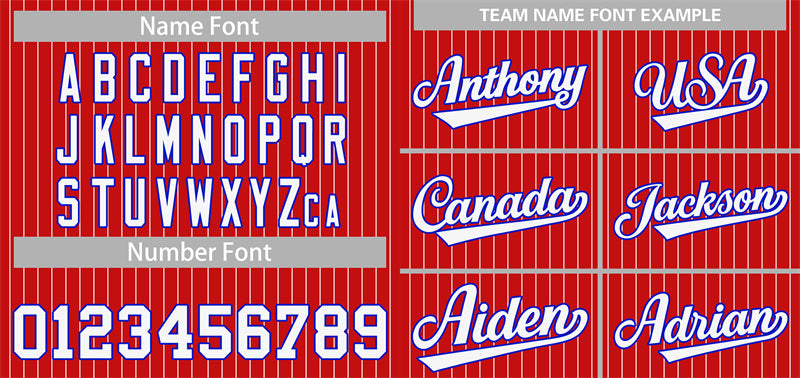 Custom Red White-Royal Stripe Fashion Authentic Baseball Jersey Limited