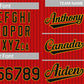 Custom Red Black-Yellow Stripe Fashion Authentic Baseball Jersey Limited