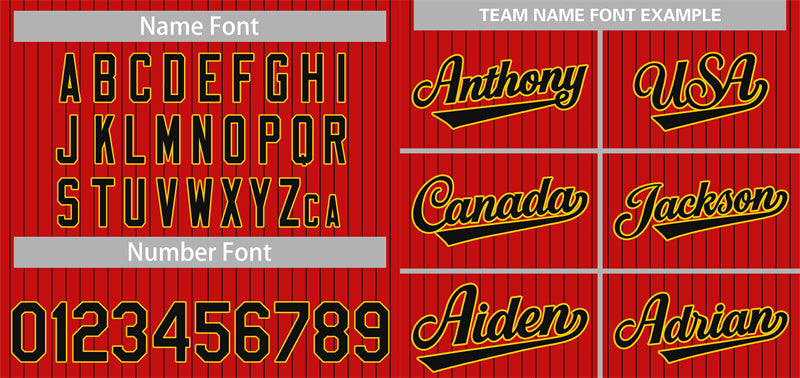 Custom Red Black-Yellow Stripe Fashion Authentic Baseball Jersey Limited