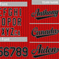 Custom Red Black-White Stripe Fashion Authentic Baseball Jersey Limited