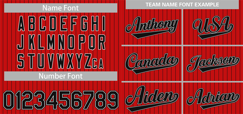 Custom Red Black-White Stripe Fashion Authentic Baseball Jersey Limited