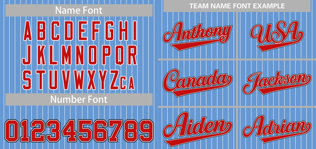 Custom Light Blue Red-Royal Stripe Fashion Authentic Baseball Jersey Limited