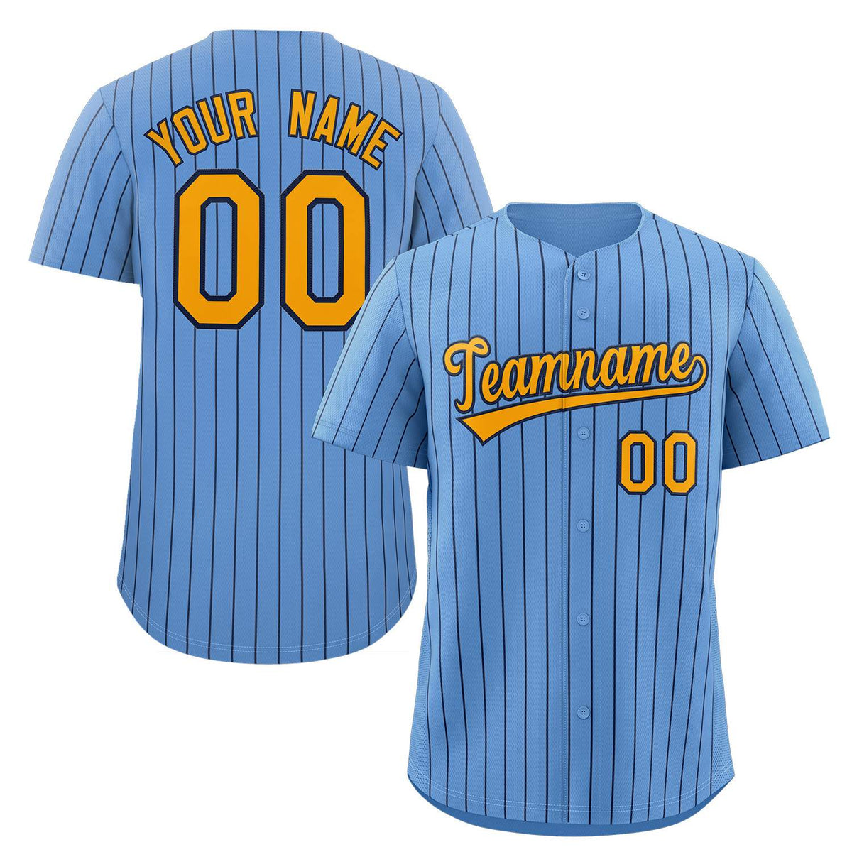 Custom Mens Personalized Pinstripe Baseball Jersey Team Sport Uniforms Limited