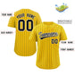 Custom Mens Personalized Pinstripe Baseball Jersey Team Sport Uniforms Limited