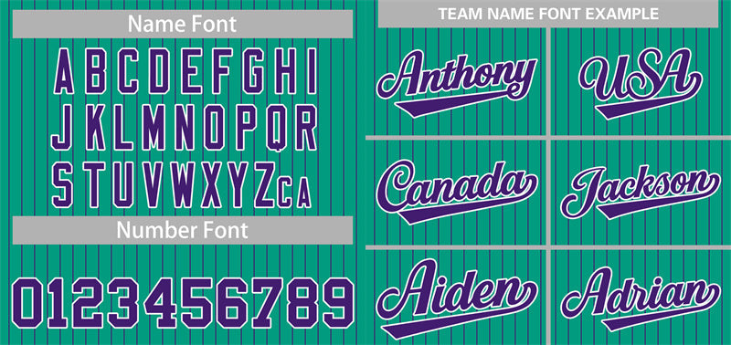 Custom Teal Purple-White Stripe Fashion Authentic Baseball Jersey Limited