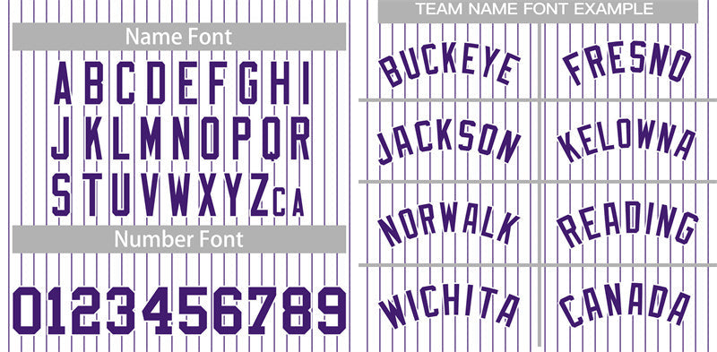 Custom White Purple Stripe Fashion Authentic Baseball Jersey Limited