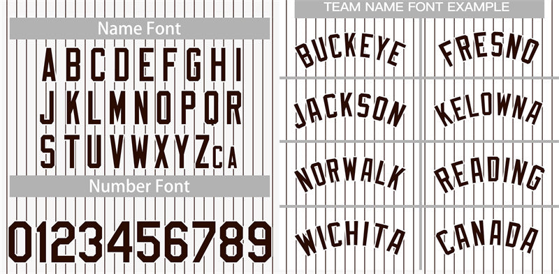 Custom White Brown Stripe Fashion Authentic Baseball Jersey Limited