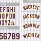 Custom White Purple-Yellow Stripe Fashion Authentic Baseball Jersey Limited