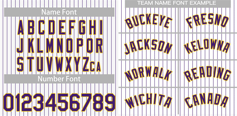 Custom White Purple-Yellow Stripe Fashion Authentic Baseball Jersey Limited