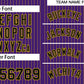 Custom Purple Black-Gold Stripe Fashion Authentic Baseball Jersey Limited