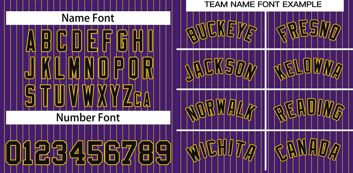 Custom Purple Black-Gold Stripe Fashion Authentic Baseball Jersey Limited