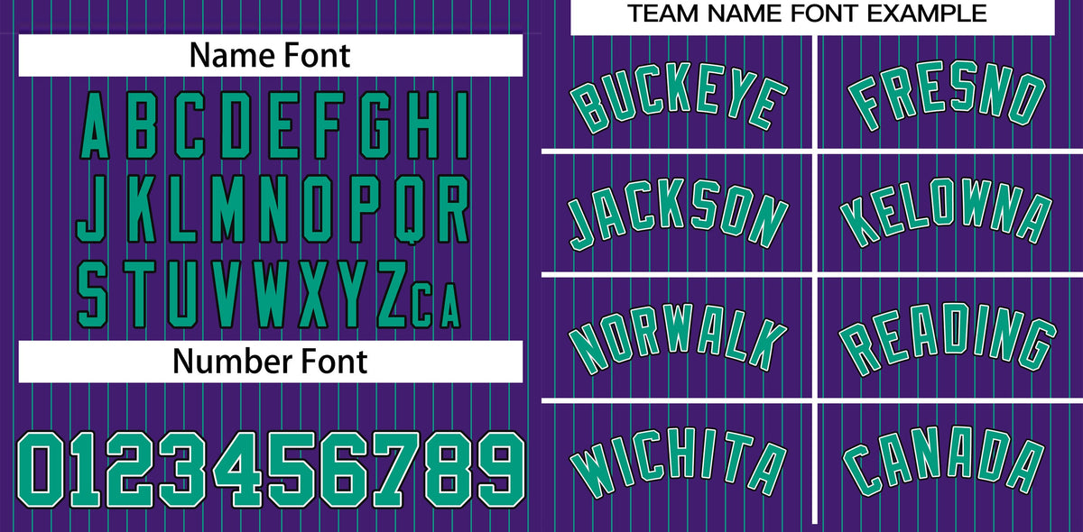 Custom Purple Aqua-Black Stripe Fashion Authentic Baseball Jersey Limited
