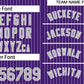 Custom Purple Gray-White Stripe Fashion Authentic Baseball Jersey Limited