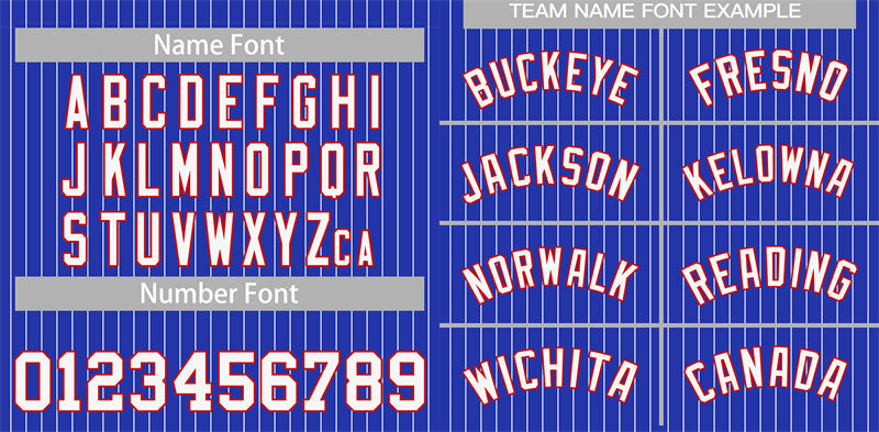 Custom Royal White-Red Stripe Fashion Authentic Baseball Jersey Limited