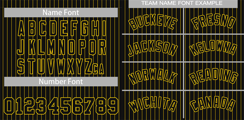 Custom Black Yellow Stripe Fashion Authentic Baseball Jersey Limited