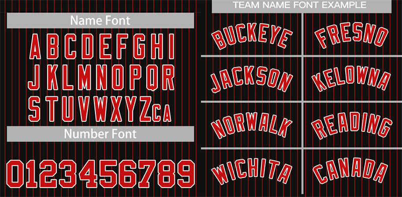Custom Black Red-White Stripe Fashion Authentic Baseball Jersey Limited