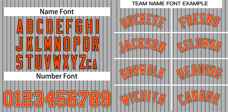 Custom Gray Orange-Navy Stripe Fashion Authentic Baseball Jersey Limited
