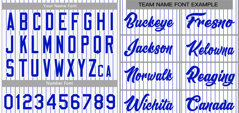 Custom White Royal Stripe Fashion Authentic Baseball Jersey Limited