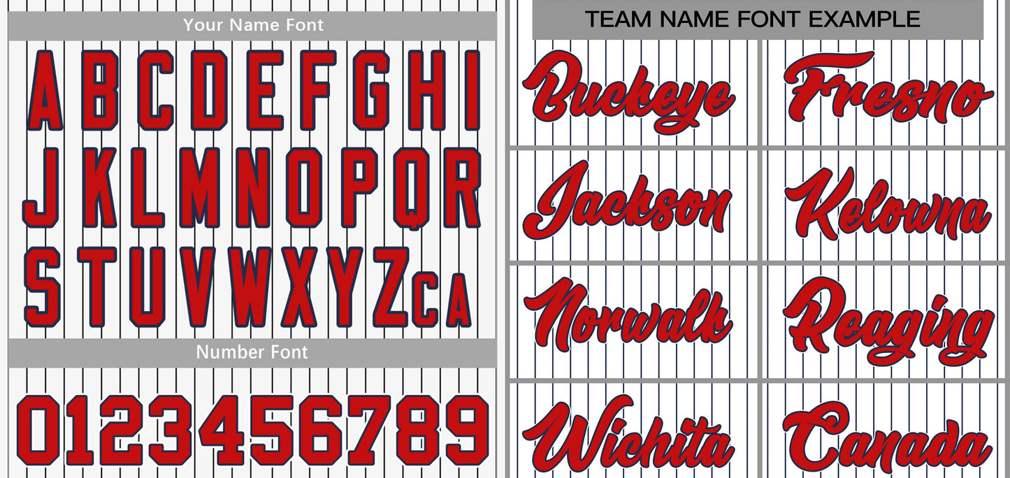 Custom White Red-Black Stripe Fashion Authentic Baseball Jersey Limited