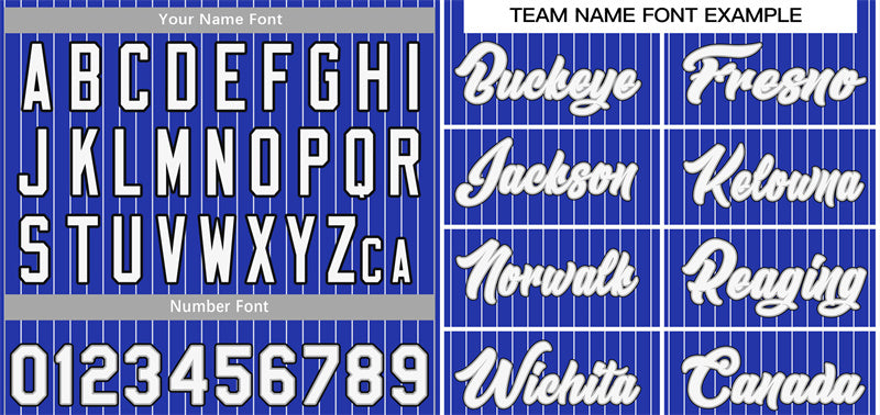 Custom Royal White-Navy Stripe Fashion Authentic Baseball Jersey Limited