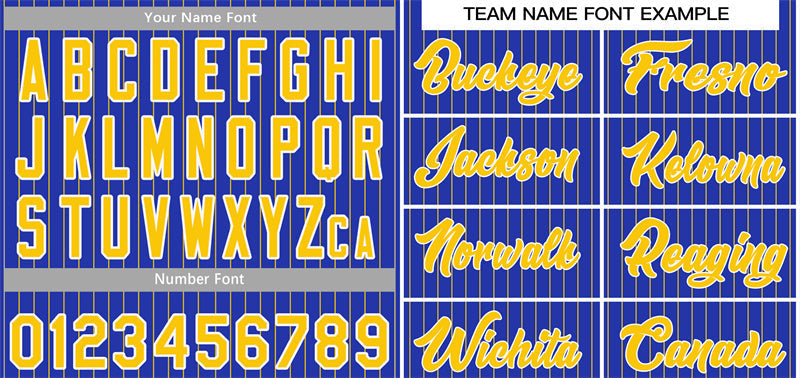 Custom Royal Gold-White Stripe Fashion Authentic Baseball Jersey Limited