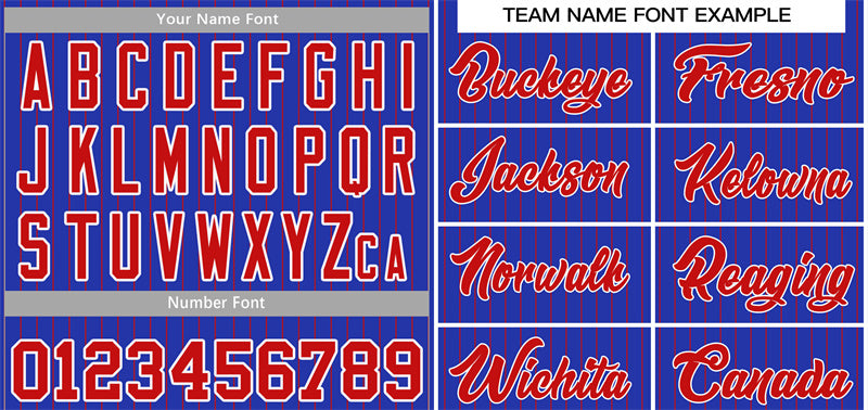 Custom Royal Red-White Stripe Fashion Authentic Baseball Jersey Limited