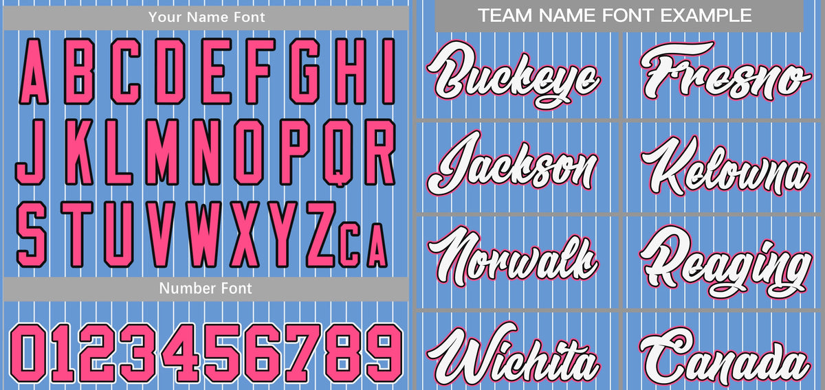 Custom Light Blue White-Pink Stripe Fashion Authentic Baseball Jersey Limited