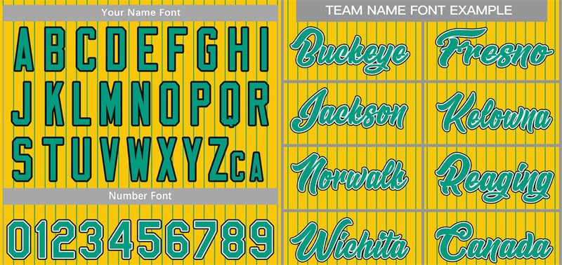 Custom Gold Aqua-Black Stripe Fashion Authentic Baseball Jersey Limited