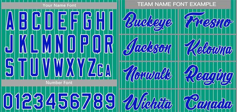 Custom Teal Royal-White Stripe Fashion Authentic Baseball Jersey Limited