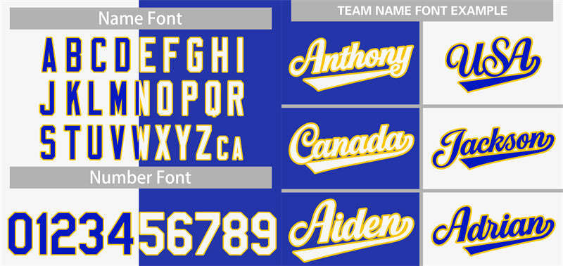 Custom White Royal-Gold Hook Split Fashion Authentic Baseball Jersey Limited