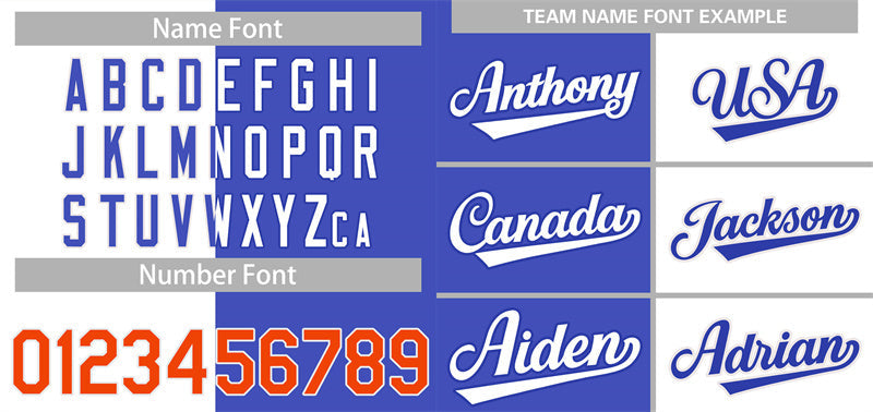 Custom White Royal-Orange Hook Split Fashion Authentic Baseball Jersey Limited