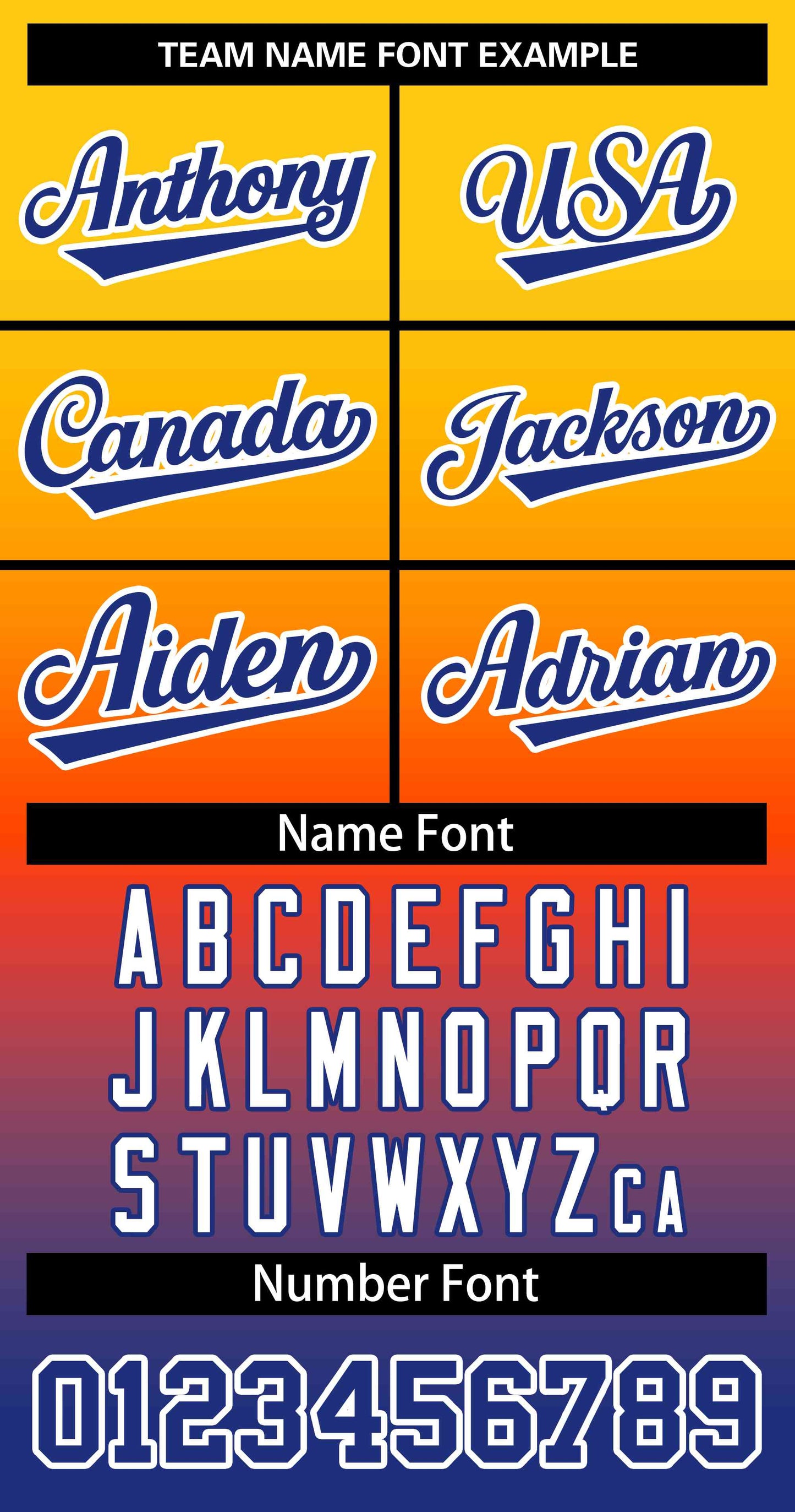 Custom Gold Orange Royal-White Gradient Fashion Authentic Two-Button Softball Jersey Limited